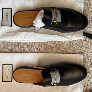 Gucci Princetown Mules - Black - 39 1/2 NWT